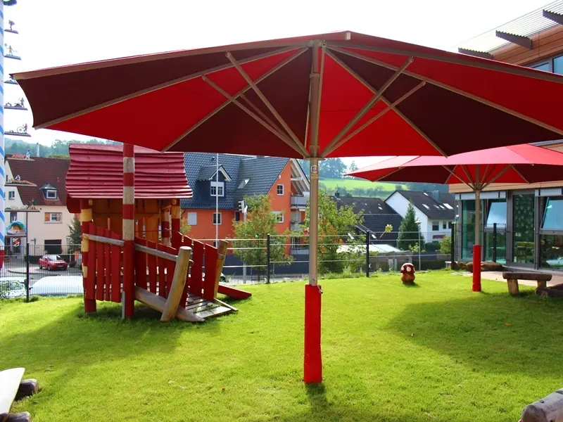 Schattello parasol with protective cover