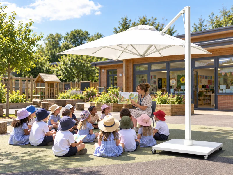 Malaga Parasol at an infant school