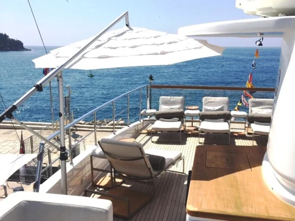 Monte Carlo Marine Parasol over sun loungers